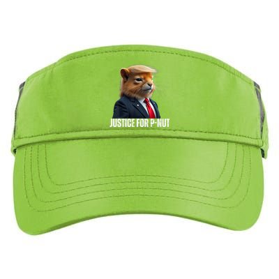 Trump For Pnut The Squirrel Justice For Peanut Trump Adult Drive Performance Visor