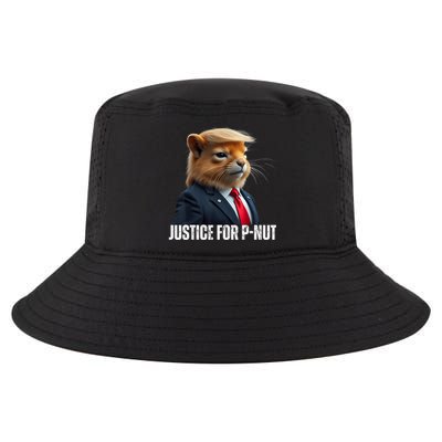 Trump For Pnut The Squirrel Justice For Peanut Trump Cool Comfort Performance Bucket Hat