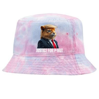 Trump For Pnut The Squirrel Justice For Peanut Trump Tie-Dyed Bucket Hat