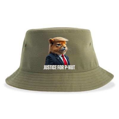 Trump For Pnut The Squirrel Justice For Peanut Trump Sustainable Bucket Hat