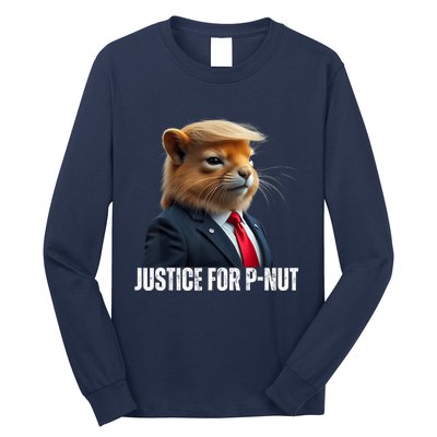 Trump For Pnut The Squirrel Justice For Peanut Trump Long Sleeve Shirt