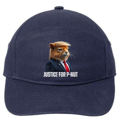 Trump For Pnut The Squirrel Justice For Peanut Trump 7-Panel Snapback Hat