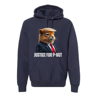 Trump For Pnut The Squirrel Justice For Peanut Trump Premium Hoodie