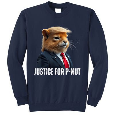 Trump For Pnut The Squirrel Justice For Peanut Trump Tall Sweatshirt