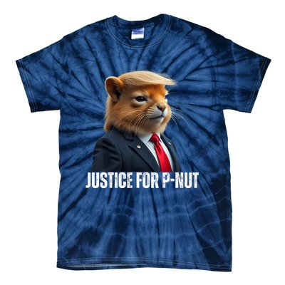 Trump For Pnut The Squirrel Justice For Peanut Trump Tie-Dye T-Shirt