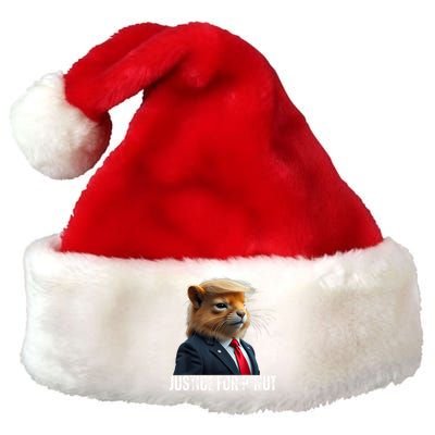 Trump For Pnut The Squirrel Justice For Peanut Trump Premium Christmas Santa Hat