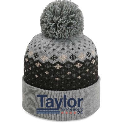 Taylor For President 2024 Taylor First Name The Baniff Cuffed Pom Beanie