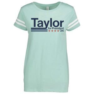 Taylor For President 2024 Taylor First Name Enza Ladies Jersey Football T-Shirt