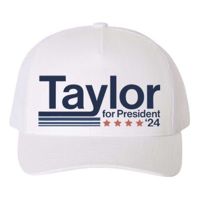 Taylor For President 2024 Taylor First Name Yupoong Adult 5-Panel Trucker Hat