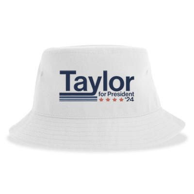 Taylor For President 2024 Taylor First Name Sustainable Bucket Hat