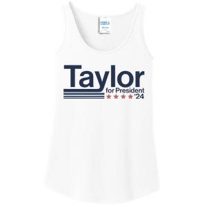 Taylor For President 2024 Taylor First Name Ladies Essential Tank