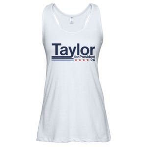 Taylor For President 2024 Taylor First Name Ladies Essential Flowy Tank