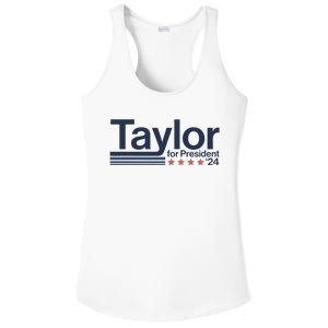 Taylor For President 2024 Taylor First Name Ladies PosiCharge Competitor Racerback Tank