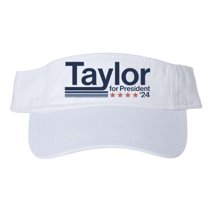 Taylor For President 2024 Taylor First Name Valucap Bio-Washed Visor