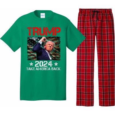 Trump Fist Pump Shot At Trump 2024 Trump Survives Rally Pajama Set