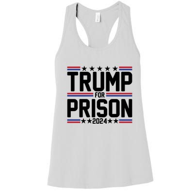 Trump For Prison 2024 Funny Political Women's Racerback Tank