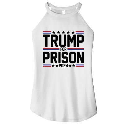 Trump For Prison 2024 Funny Political Women’s Perfect Tri Rocker Tank