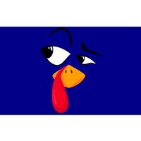 Turkey Face Pilgrim Funny Thanksgiving Costume Bumper Sticker