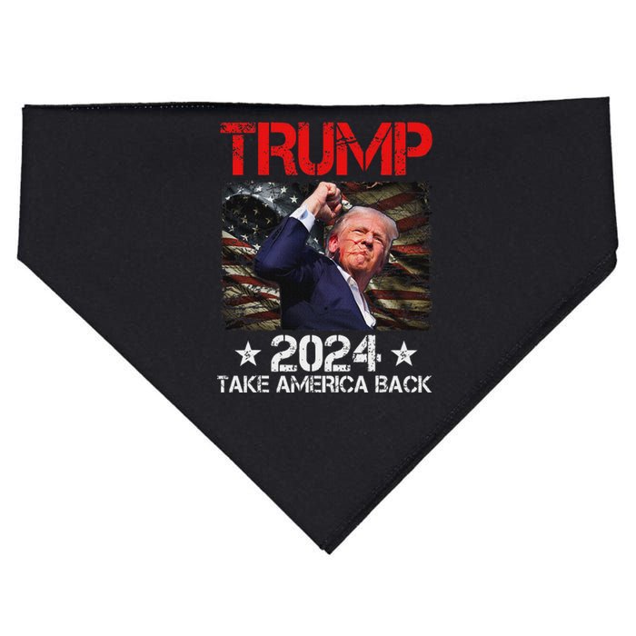 Trump Fist Pump Survives 2024 Rally Bold Design USA-Made Doggie Bandana