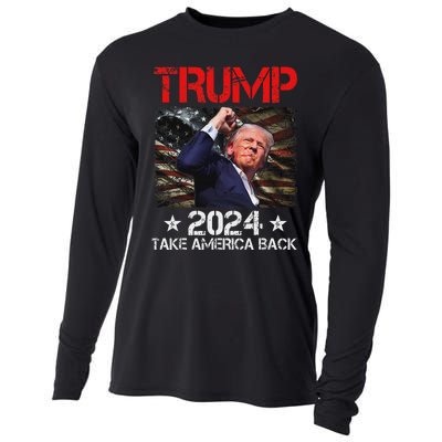 Trump Fist Pump Survives 2024 Rally Bold Design Cooling Performance Long Sleeve Crew