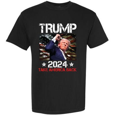 Trump Fist Pump Shot At Trump 2024 Trump Survives Rally Garment-Dyed Heavyweight T-Shirt