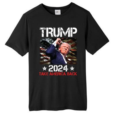 Trump Fist Pump Shot At Trump 2024 Trump Survives Rally Tall Fusion ChromaSoft Performance T-Shirt