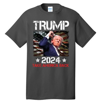 Trump Fist Pump Shot At Trump 2024 Trump Survives Rally Tall T-Shirt