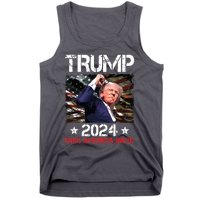 Trump Fist Pump Shot At Trump 2024 Trump Survives Rally Tank Top