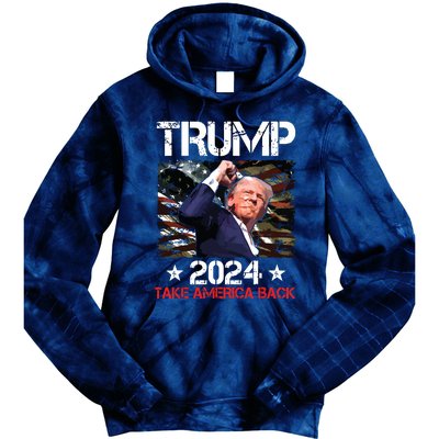 Trump Fist Pump Shot At Trump 2024 Trump Survives Rally Tie Dye Hoodie