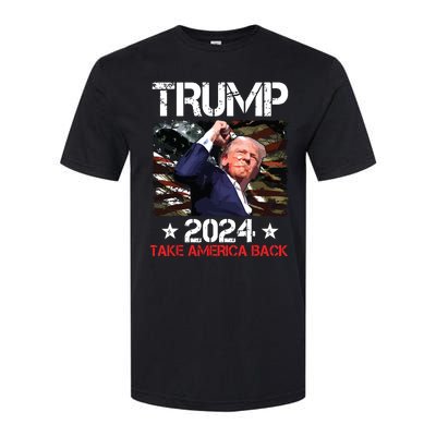 Trump Fist Pump Shot At Trump 2024 Trump Survives Rally Softstyle CVC T-Shirt