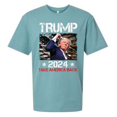 Trump Fist Pump Shot At Trump 2024 Trump Survives Rally Sueded Cloud Jersey T-Shirt