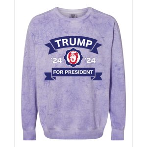 Trump For President | Trump 2024 Election Colorblast Crewneck Sweatshirt