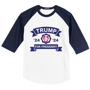 Trump For President | Trump 2024 Election Baseball Sleeve Shirt