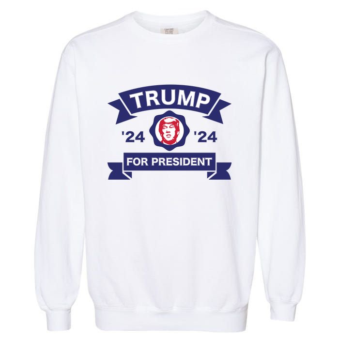 Trump For President | Trump 2024 Election Garment-Dyed Sweatshirt