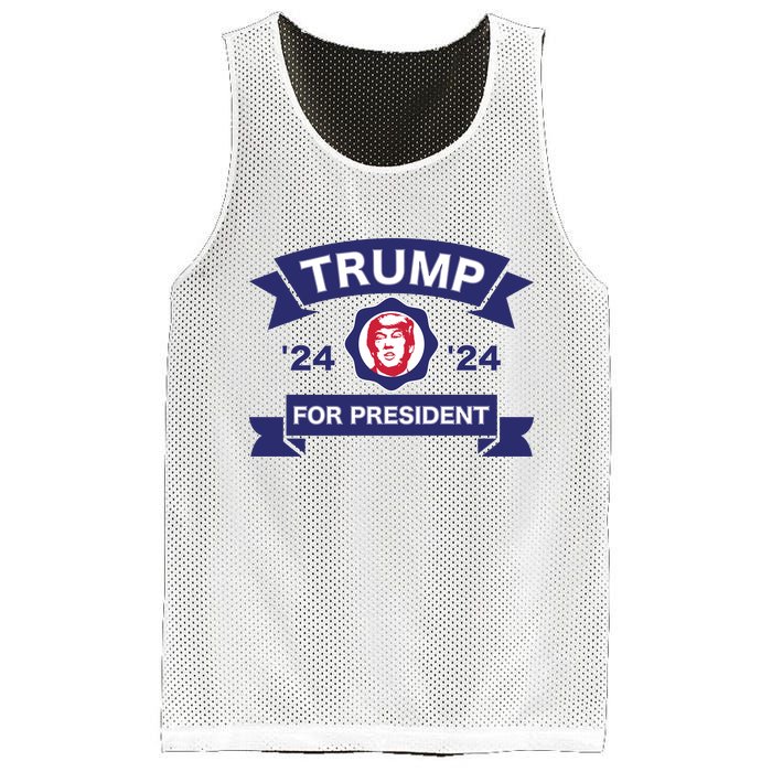 Trump For President | Trump 2024 Election Mesh Reversible Basketball Jersey Tank