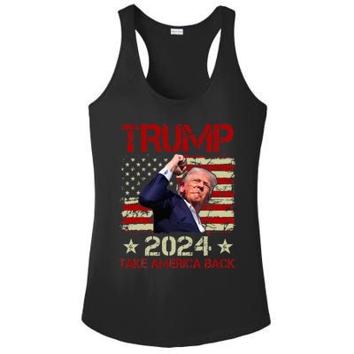 Trump Fist Pump Shot At Trump 2024 Trump Survives Rally Ladies PosiCharge Competitor Racerback Tank