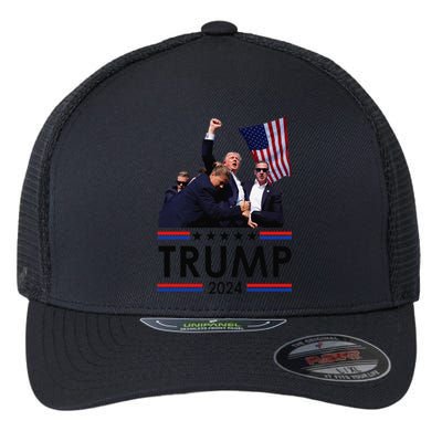 Trump Fist Pump Shot At Trump 2024 Trump Survives Rally Flexfit Unipanel Trucker Cap