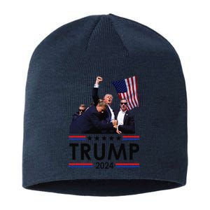 Trump Fist Pump Shot At Trump 2024 Trump Survives Rally Sustainable Beanie