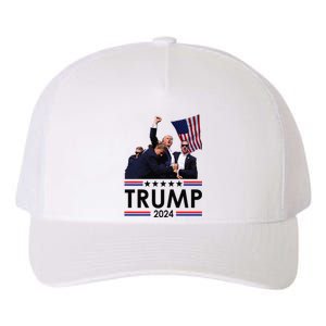 Trump Fist Pump Shot At Trump 2024 Trump Survives Rally Yupoong Adult 5-Panel Trucker Hat