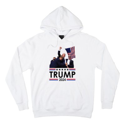 Trump Fist Pump Shot At Trump 2024 Trump Survives Rally Hoodie