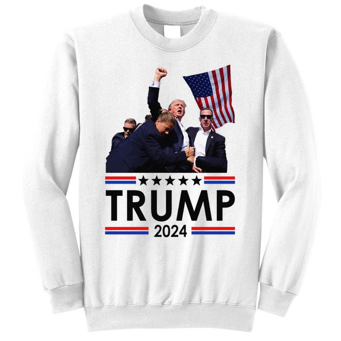 Trump Fist Pump Shot At Trump 2024 Trump Survives Rally Sweatshirt