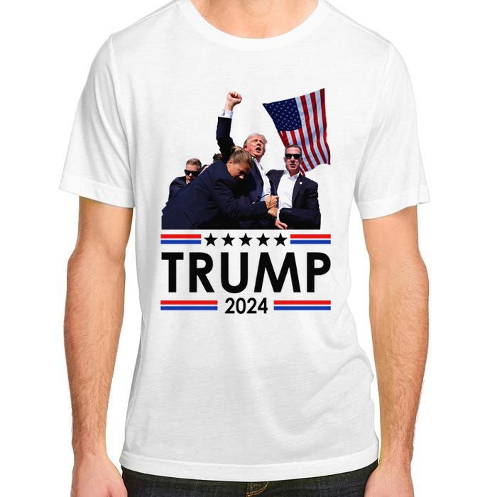 Trump Fist Pump Shot At Trump 2024 Trump Survives Rally Adult ChromaSoft Performance T-Shirt