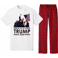 Trump Fist Pump Shot At Trump 2024 Trump Survives Rally Pajama Set