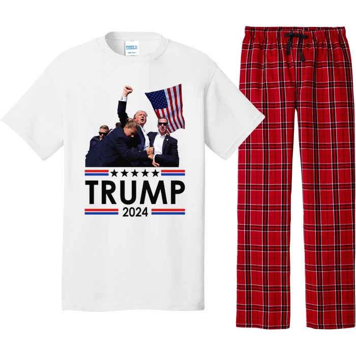 Trump Fist Pump Shot At Trump 2024 Trump Survives Rally Pajama Set