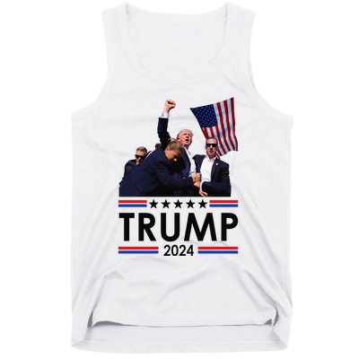 Trump Fist Pump Shot At Trump 2024 Trump Survives Rally Tank Top