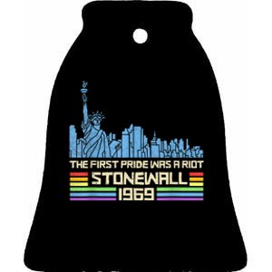 The First Pride Was A Riot Stonewall LGBT Pride Month Gifts Ceramic Bell Ornament