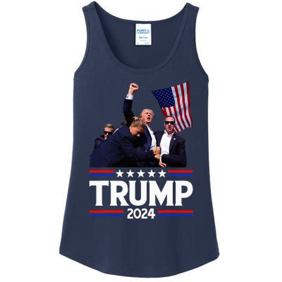 Trump Fist Pump Shot Ladies Essential Tank