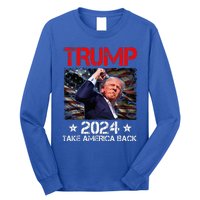 Trump Fist Pump Shot At Trump 2024 Trump Survives Rally Long Sleeve Shirt