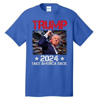 Trump Fist Pump Shot At Trump 2024 Trump Survives Rally Tall T-Shirt