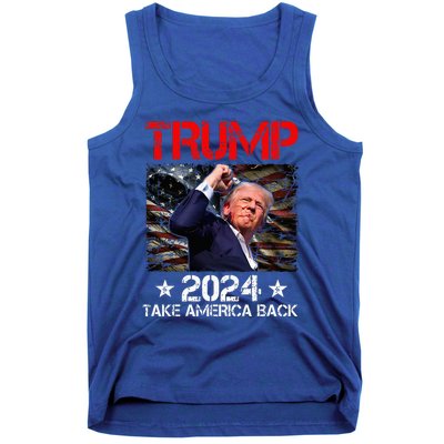 Trump Fist Pump Shot At Trump 2024 Trump Survives Rally Tank Top